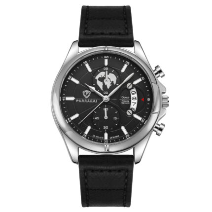 Parragai Beetle M: PG1012B Black / Silver / Black