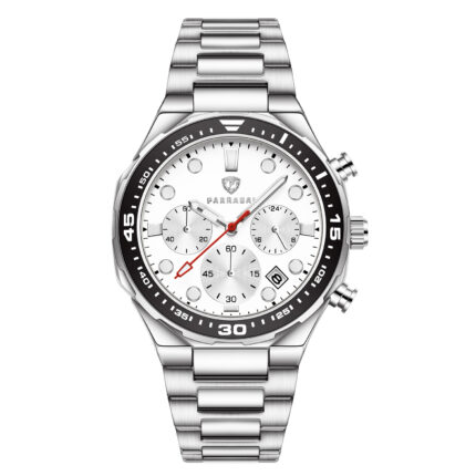 Parragai Apex Chrono </br> ( White / Black / Silver )